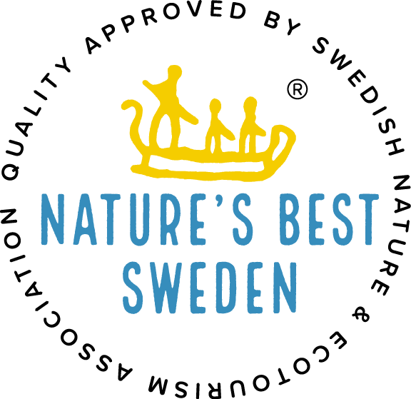 Salta Guiden är godkänt ekoturismföretag inom kvalitetsmärkningen Nature's Best. Här visas Nature's Best logotyp.